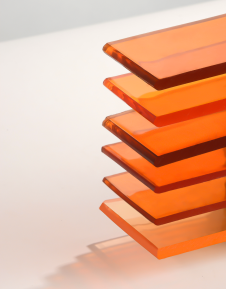 Orange?toned Cellulose Acetate Sheet of 2026 Collection